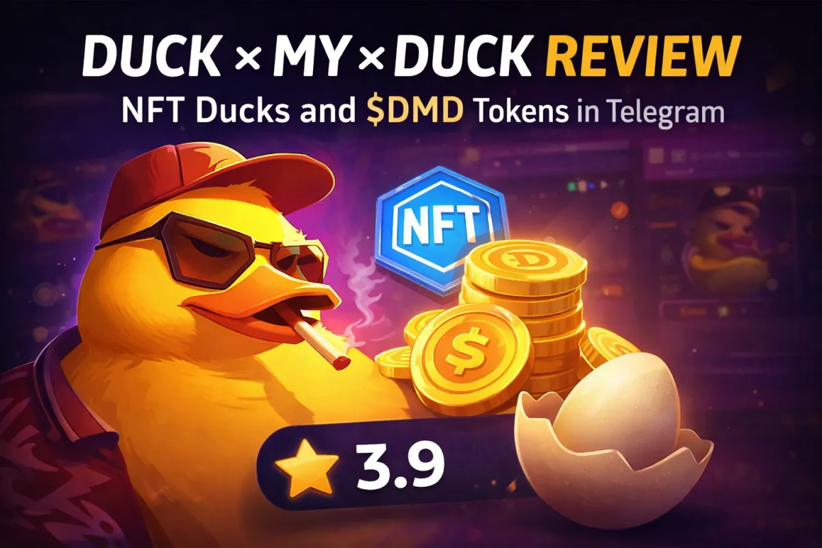 مراجعة DUCK × MY × DUCK — ميني جيم على تيليجرام ببط NFT وتوكنات $DMD